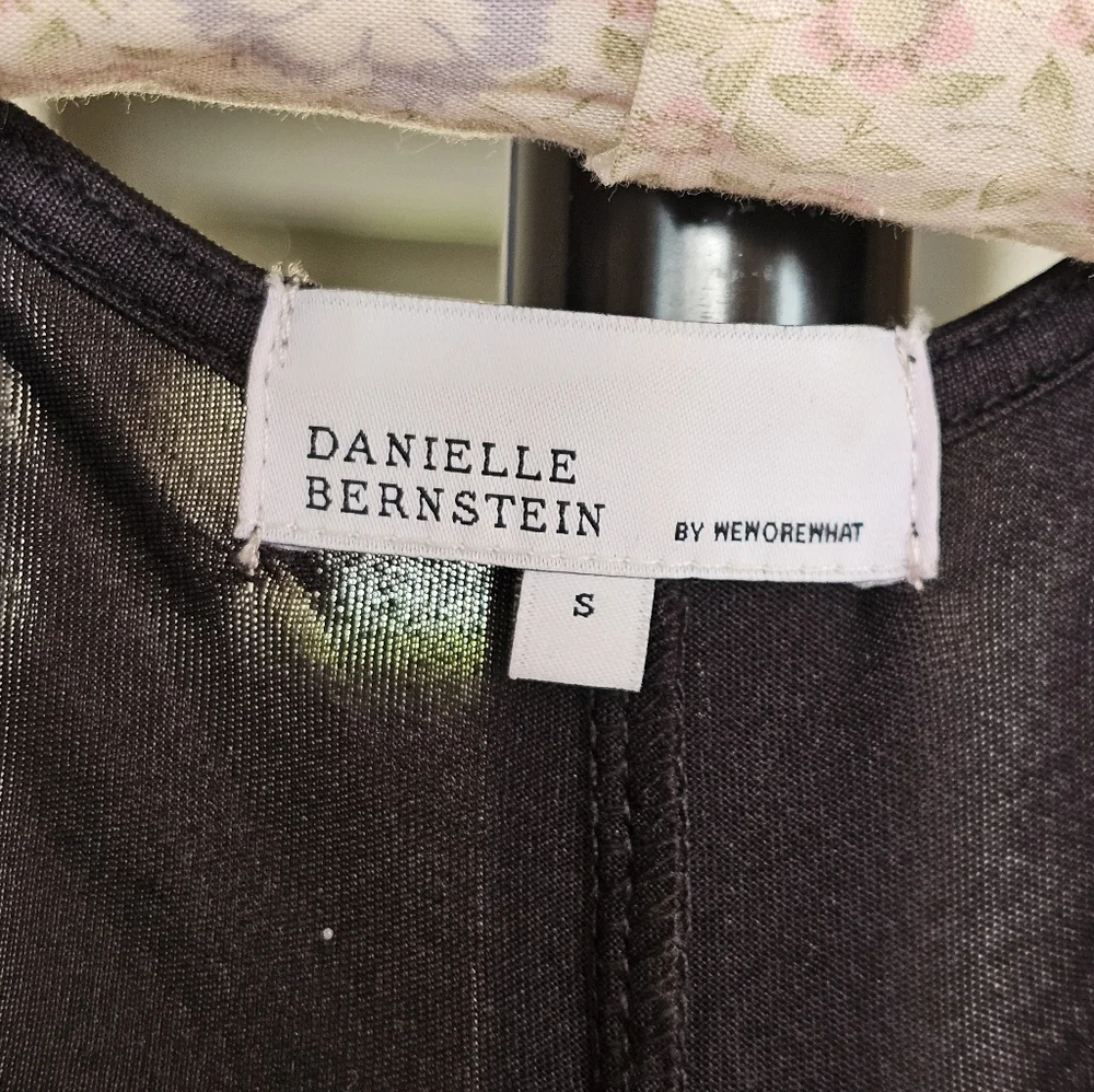 Danielle Bernstein X WeWoreWhat Black Ruched O-ring Cutout Mini Dress - Picture 5 of 7